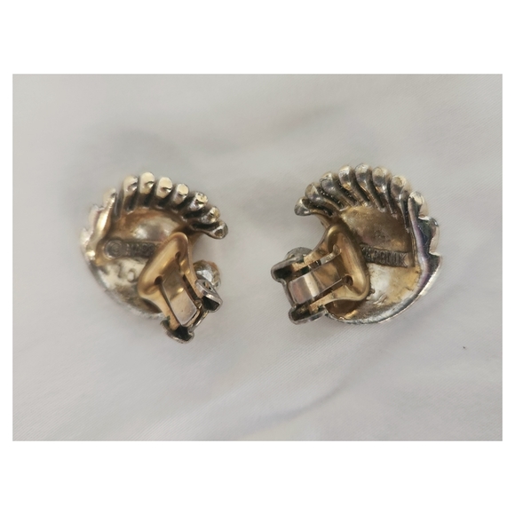 Vintage Marboux Clip-on Earrings - Picture 2 of 5